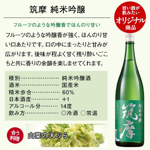 日本酒 父の日 お酒 純米大吟醸酒 大吟醸酒 純米吟醸酒 千曲錦酒造 至福 飲み比べ セット 第2弾 一升瓶 5本組 1800ml 5本 【7560円以上(税込)で送料無料】｜bellunafoods｜09