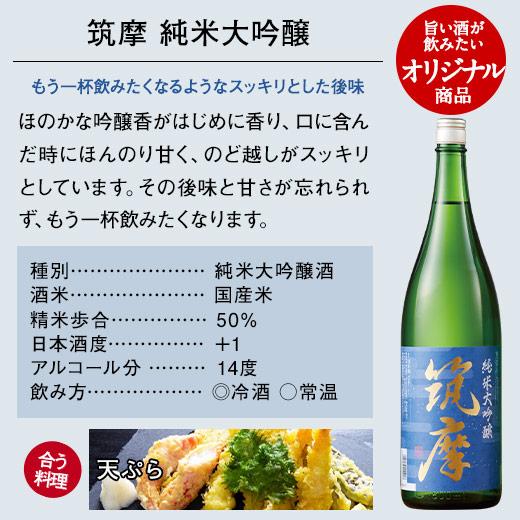 日本酒 父の日 お酒 純米大吟醸酒 大吟醸酒 純米吟醸酒 千曲錦酒造 至福 飲み比べ セット 第2弾 一升瓶 6本組 1800ml 6本 【7560円以上(税込)で送料無料】｜bellunafoods｜07