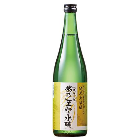 日本酒 純米大吟醸酒 越乃至宝水明 純米大吟醸 五百万石 720ml お中元