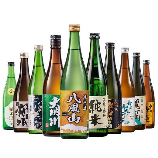 日本酒 お酒 純米大吟醸酒 純米酒 純米大吟醸 2本入 全国 づくし 720ml 