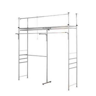 床天井突っ張り棒 床と天井突っ張り棒 ツッパリクローゼットハンガーラック フロントハンガー付 奥行53cm 標準 mm インテリア お取り寄せ Rosey Rose 通販 Yahoo ショッピング