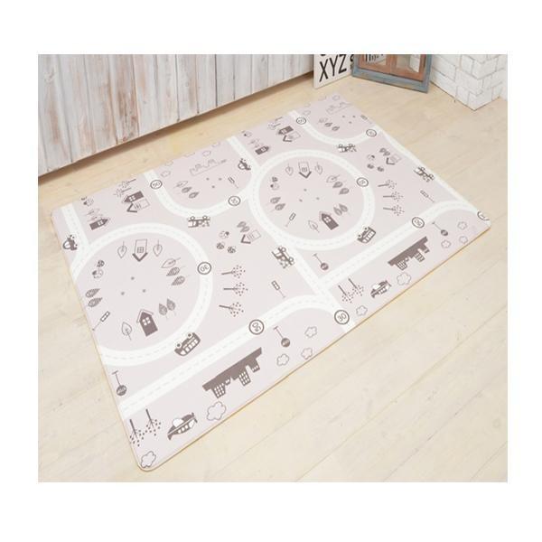 プレイマット リバーシブル ふかふかマット 可愛いリバーシブルマット c Kiss Baby Kiss Baby 1 玩具