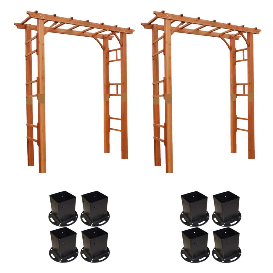 ゲート アーチ 庭 バラ つる 木製 おしゃれ ガーデン フレックスパーゴラ 190 2台組 平地金具セット Flpg R1900hb 2pset インテリア生活雑貨お取り寄せ通販 通販 Yahoo ショッピング