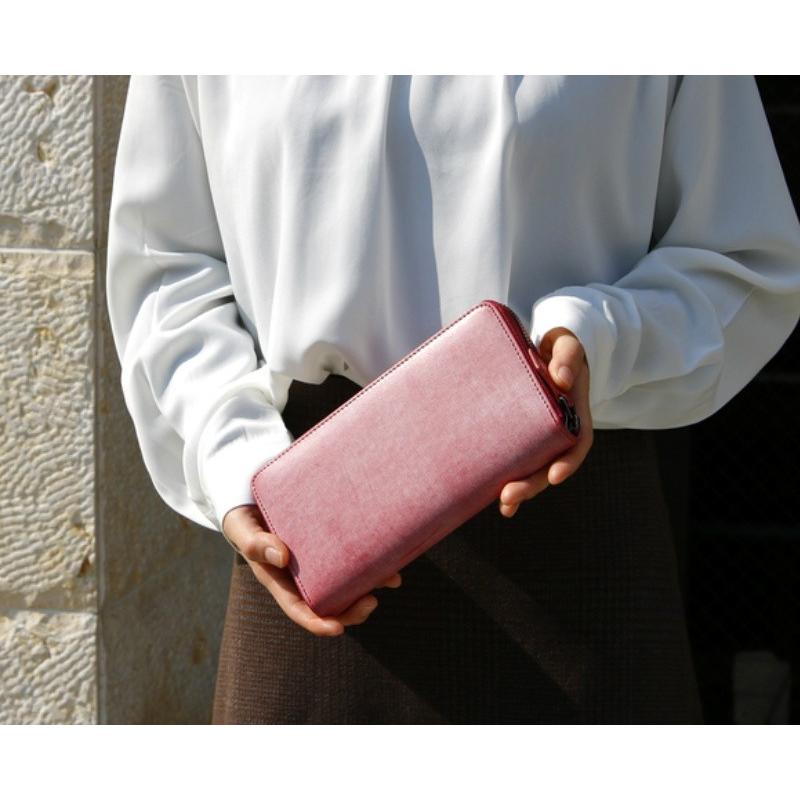 長財布 ブライドルレザー メンズ ラウンドファスナー 本革 財布