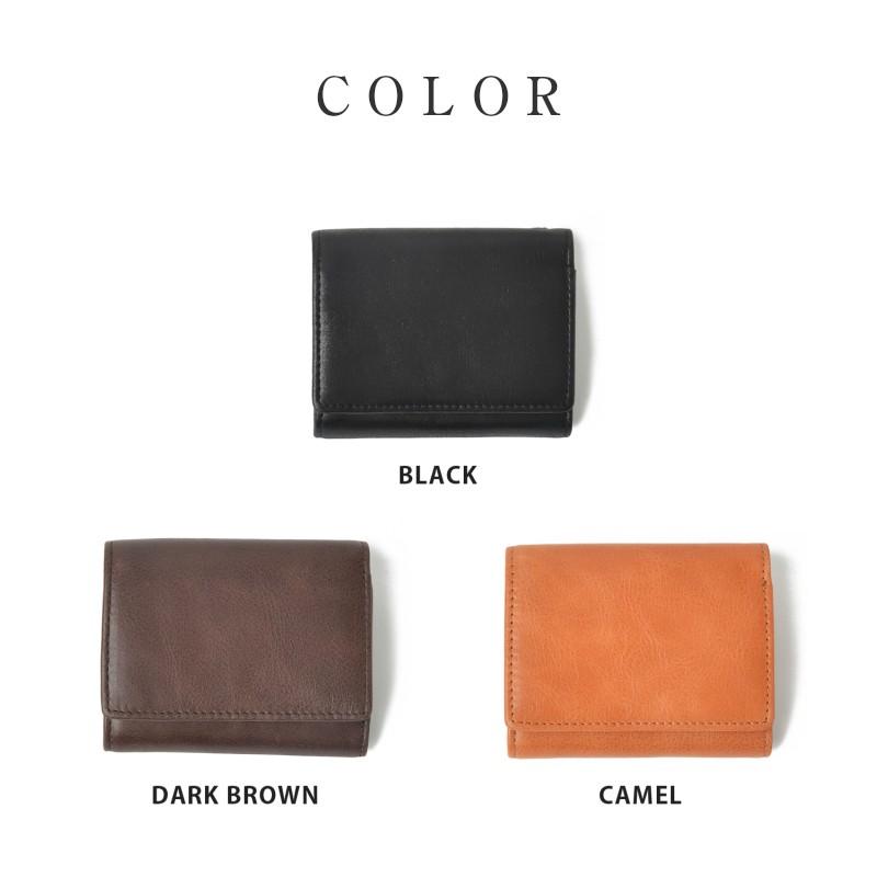 財布 メンズ 三つ折り財布 レディース 本革 クラシック レザー ミニ