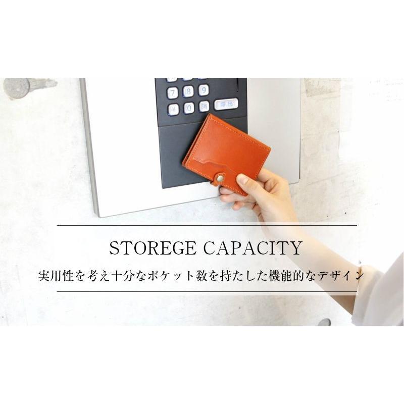 栃木レザー パスケース 4面 定期入れ IDケース ICカード ケース