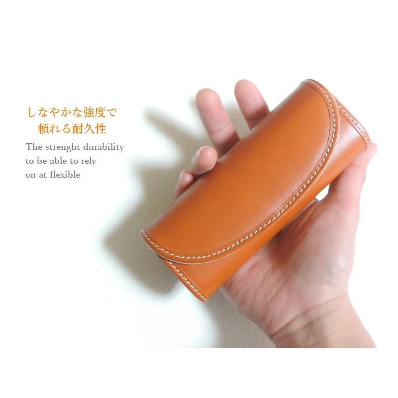 メガネケース 革 おしゃれ 眼鏡入れ スリム ハードタイプ メンズ