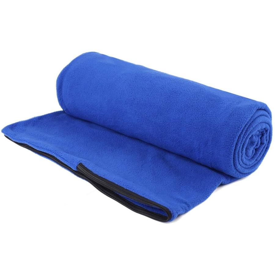 インナーシュラフ 寝袋 あったかい アウトドア ファスナー付き フリース ブランケット 多機能 大判 室内兼用 毛布 洗える 膝掛け 車中泊 35 Off フリース