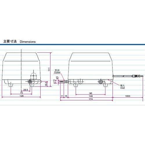 YP-20A（４方分岐管付き）安永エアポンプ エアーポンプ 水槽 YP 20A ４方分岐管付き 安永エアポンプ エアーポンプ 水槽