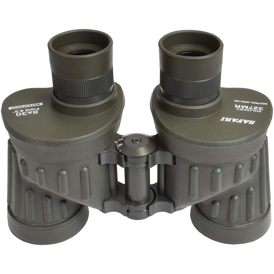 SAFARI 双眼鏡 ポロプリズム 8倍30ｍｍ口径 ミリタリー 100/100レティクル 日本製 327MR 8X30 B126 双眼鏡、オペラグラス
