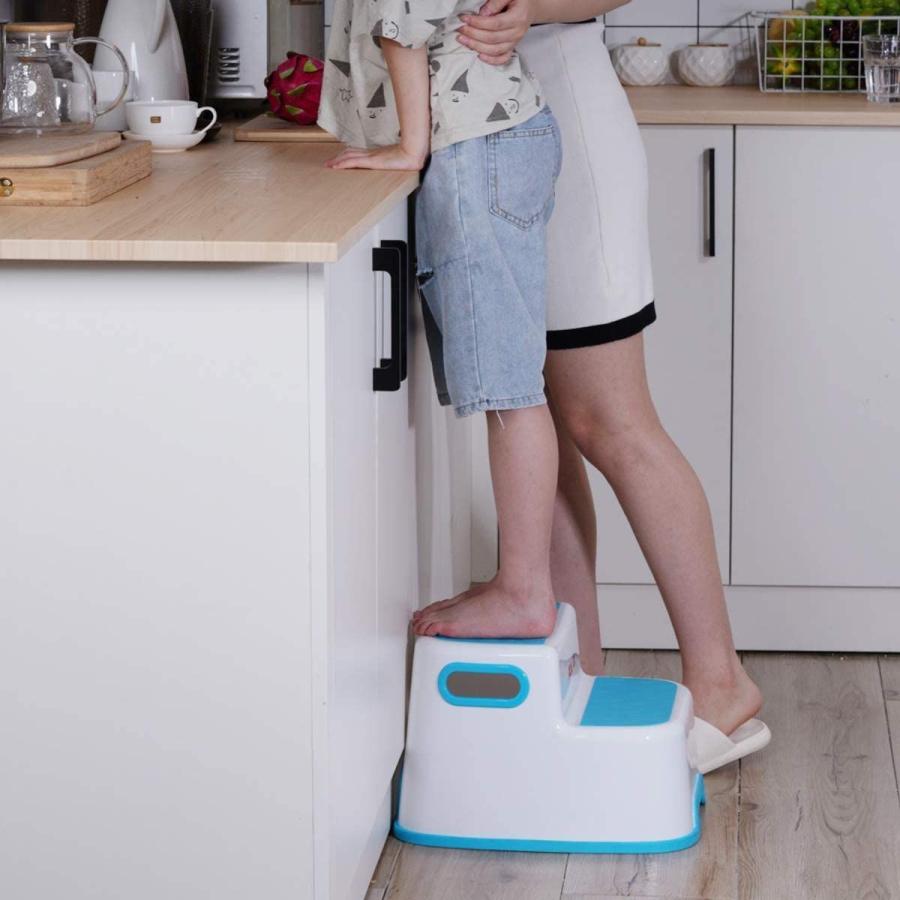 新しい季節 Kaida ２つ 踏み台 子供 大人兼用 子ども 幼児 ステップ ２段 洗面所 手洗い お風呂 トイレ台 滑り止め ２セット グレー ブル Www Ist Tana Mg