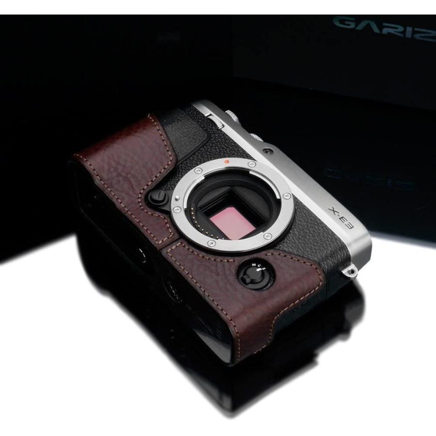 GARIZ FUJIFILM X-E3用 本革カメラケース XS-CHXE3BR ブラウン GARIZ FUJIFILM E3用 本革カメラケース XS CHXE3BR ブラウン
