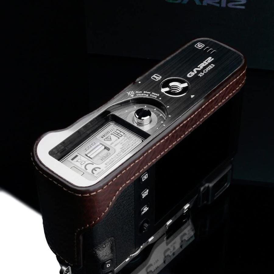 GARIZ FUJIFILM X-E3用 本革カメラケース XS-CHXE3BR ブラウン GARIZ FUJIFILM E3用 本革カメラケース XS CHXE3BR ブラウン