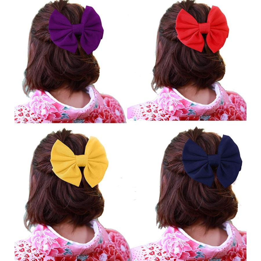 登場大人気アイテム Oujyo 髪飾り浴衣 七五三 成人式髪飾り ヘアクリップ大 リボン ヘアピン 髪留め子供 大人 親子ヘアアクセサリーキッズ オシャレ 4カ Westcoastmoke Com