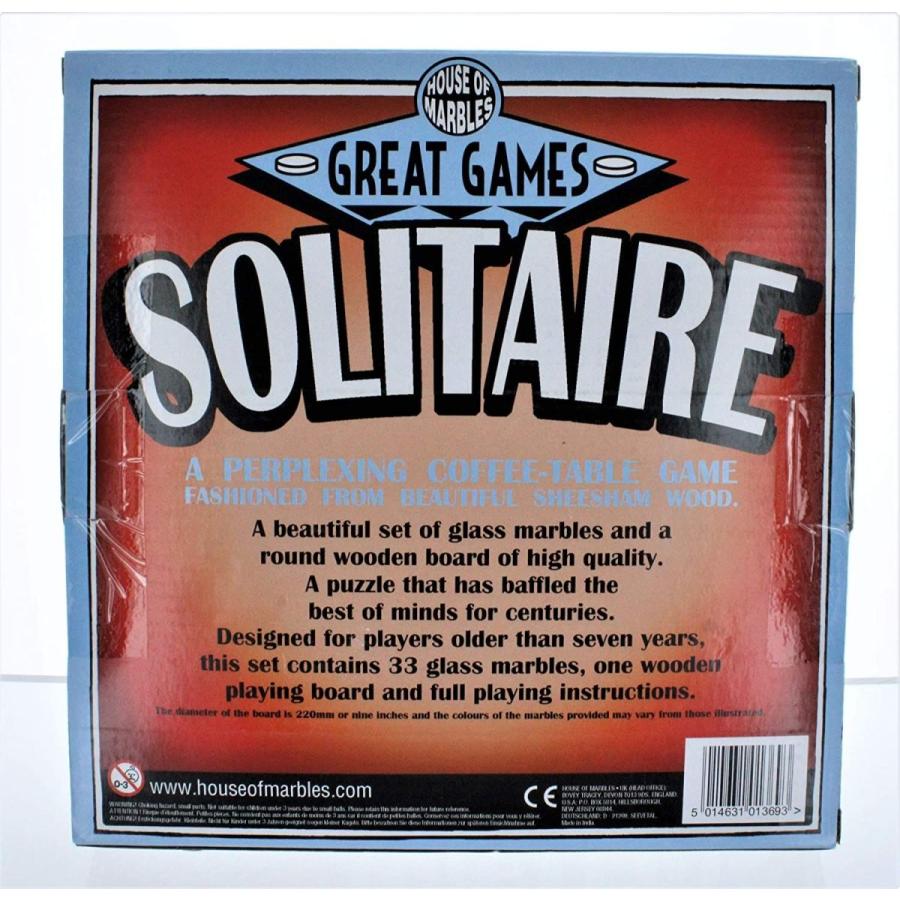 House of Marbles Wooden Solitaire Coffee Table Board Game Vintage Ente