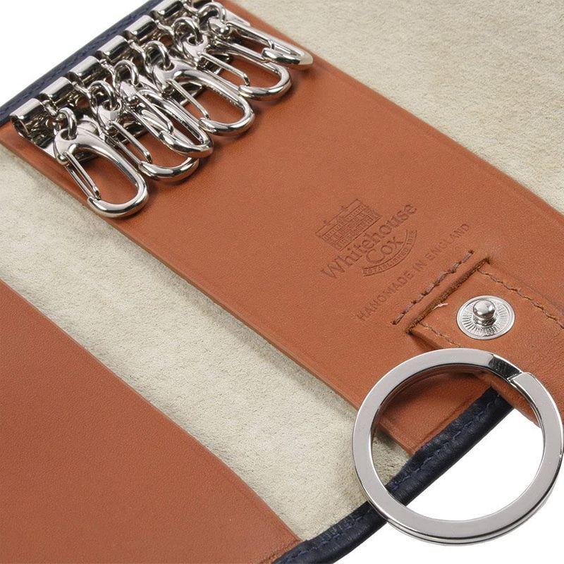 ホワイトハウスコックス(Whitehouse Cox) DerbyCollection S9692 キーケース ネイビー・レッド ホワイトハウスコックス Whitehouse Cox DerbyCollection S9692 キーケース ネイビー レッド