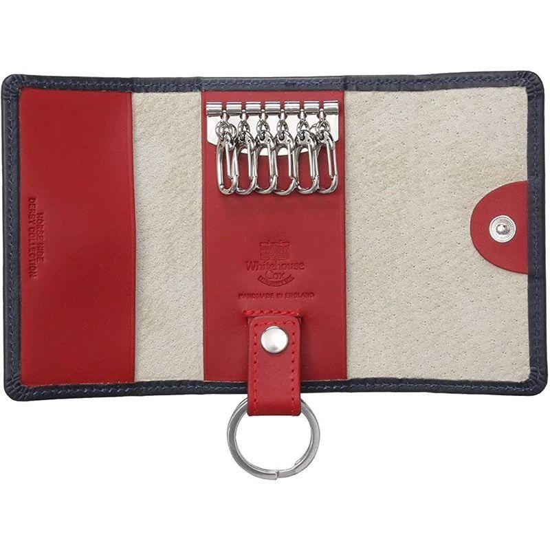 ホワイトハウスコックス(Whitehouse Cox) DerbyCollection S9692 キーケース ネイビー・レッド ホワイトハウスコックス Whitehouse Cox DerbyCollection S9692 キーケース ネイビー レッド