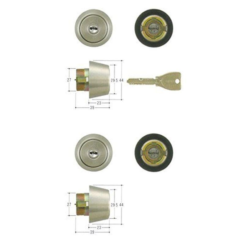2個同一セットMIWA(美和ロック) PRシリンダー BHタイプ 鍵 交換 取替え TMCY-223 BH LD DZ