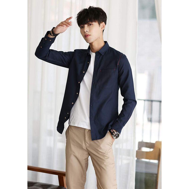 シャツ メンズ 長袖 半袖 カジュアル 無地 オックスフォード コットン 快適な 軽い 柔らかい かっこいい ワイシャツ シンプル オシャレ Bellwing 通販 Yahoo ショッピング