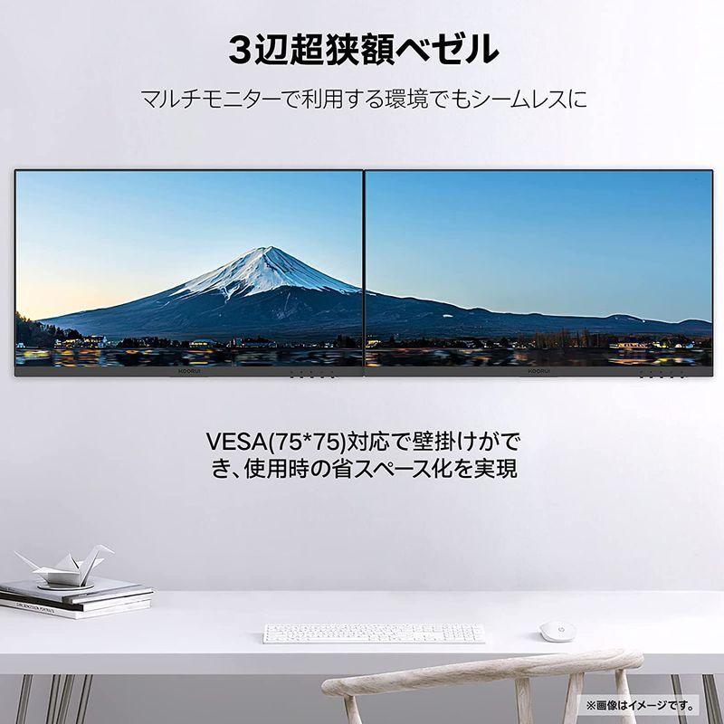 KOORUI モニター 23.8インチ 24N1A ディスプレイ VA非光沢 sRGB 99% フルHD 75Hz ブルーライト軽減 フリッ KOORUI モニター 8インチ 24N1A ディスプレイ VA非光沢 sRGB 99% フルHD 75Hz ブルーライト軽減 フリッ