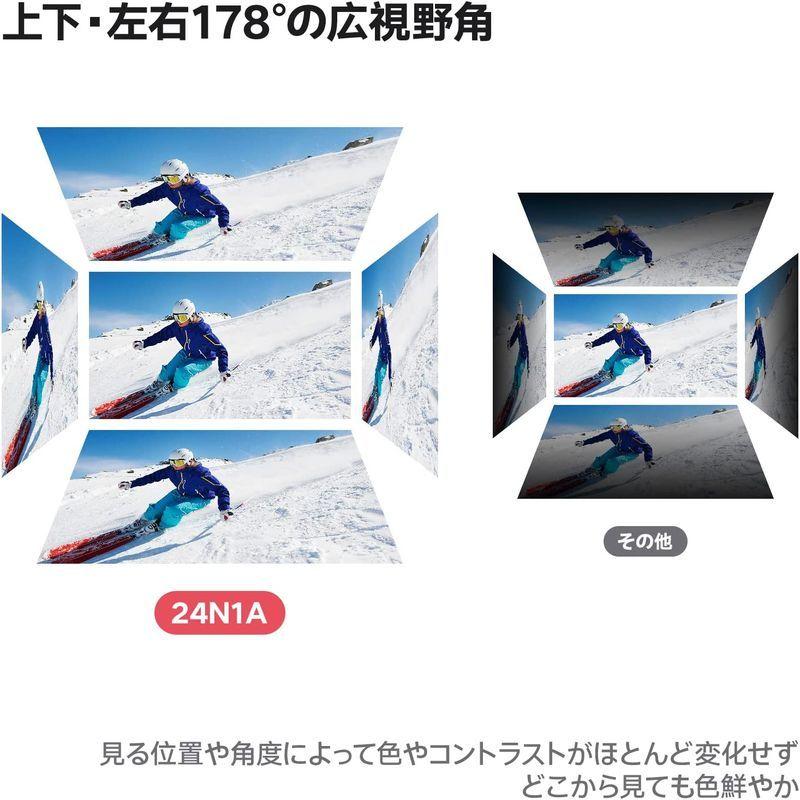 KOORUI モニター 23.8インチ 24N1A ディスプレイ VA非光沢 sRGB 99% フルHD 75Hz ブルーライト軽減 フリッ KOORUI モニター 8インチ 24N1A ディスプレイ VA非光沢 sRGB 99% フルHD 75Hz ブルーライト軽減 フリッ