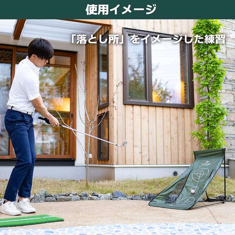 注文割引 Tabata(タバタ) ゴルフ 練習用品 グリーン 練習器具 GV0371 2WAYアプローチ アプローチ練習 オープン時(990×680×  ゴルフ練習器具
