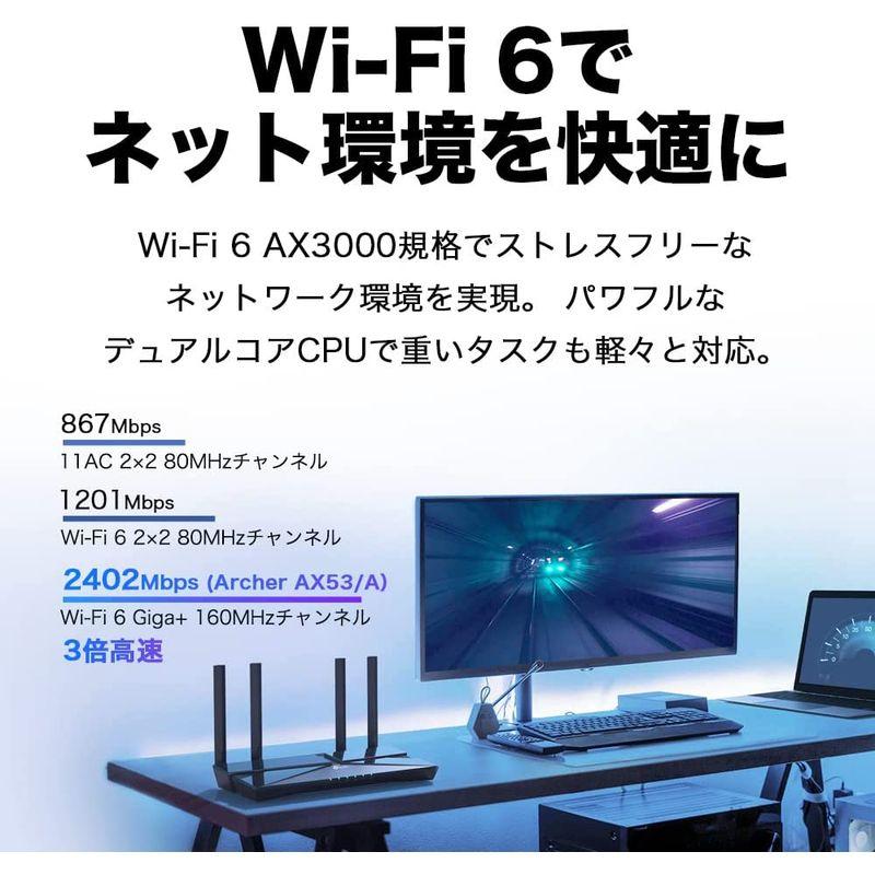 TP-Link WiFi ルーター Archer AX53/A 4LDK 3階建向け 11ax AX3000 WiFi6 無線LAN 240｜bellwing｜05