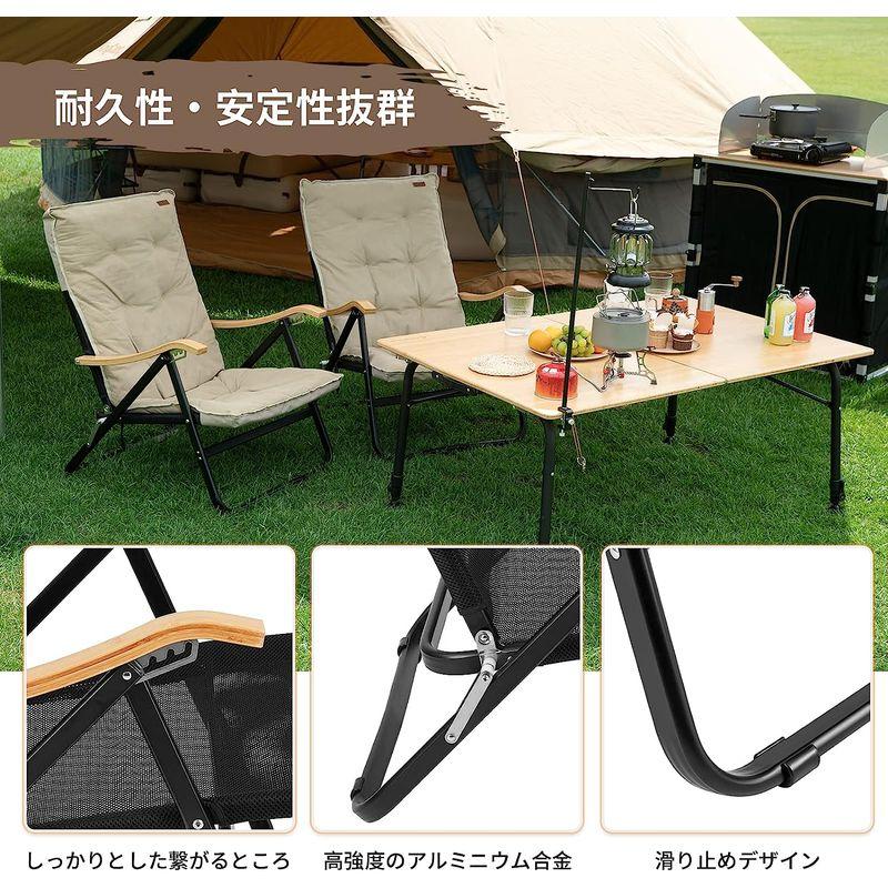 KingCamp リクライニングチェア 4段階調整 アウトドア チェア 折りたたみ キャンプ椅子 枕付き 耐荷重150kg レジャーベッド KingCamp リクライニングチェア 4段階調整 アウトドア チェア 折りたたみ キャンプ椅子 枕付き 耐荷重150kg レジャーベッド