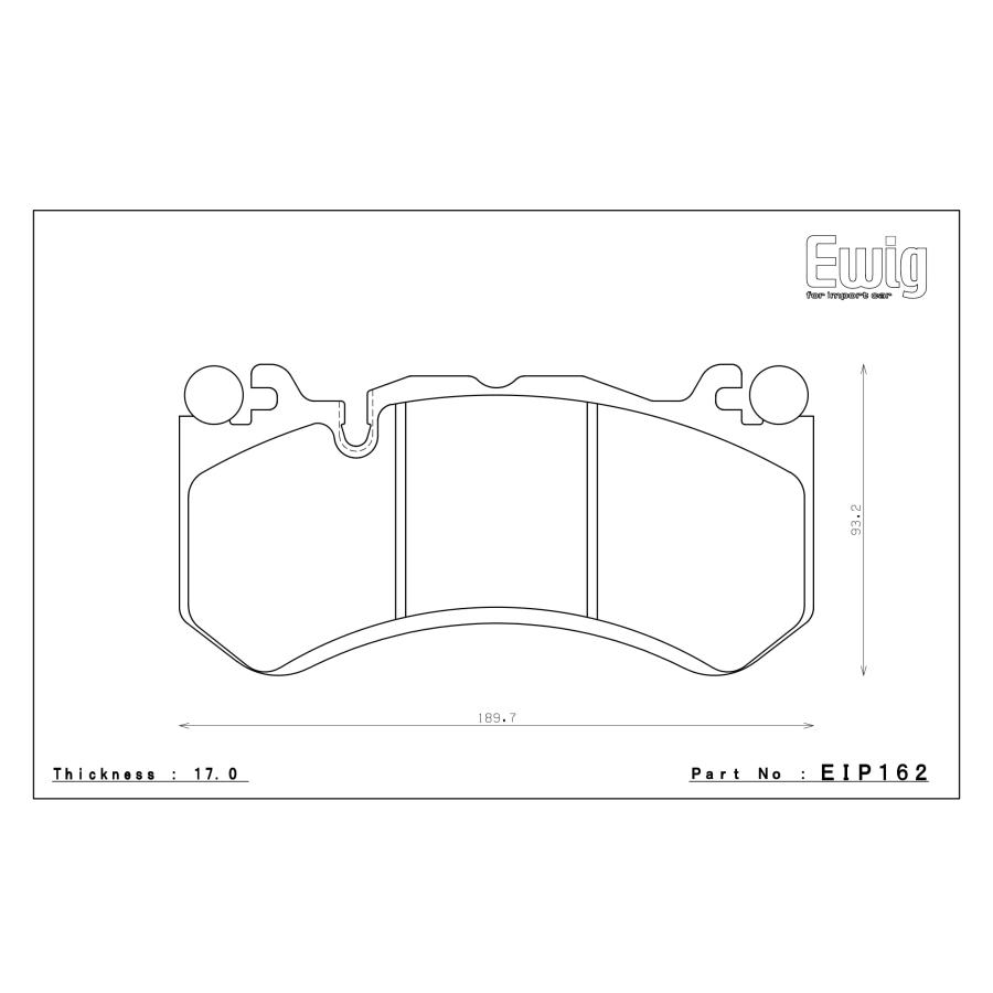 エンドレス ブレーキパッド MX72 EIP162 フロント メルセデス R230 230470 ENDLESS 足回り 送料無料｜bellwork｜03