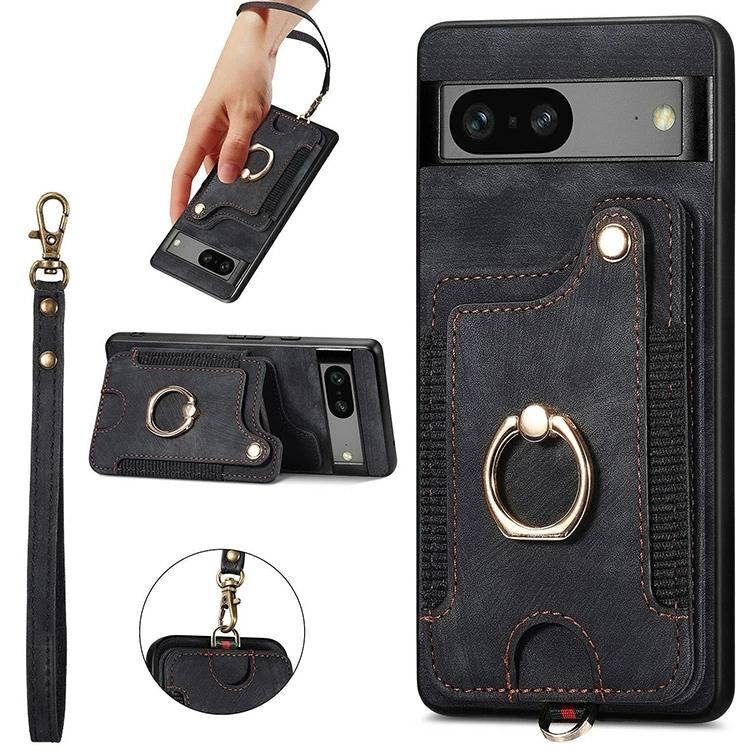 【即日発送】Googl Pixel9 9a Pro 8 8a 7a ケース リング付き 背面手帳型 RFID スキミング防止 落下防止 スマホケース |  | 01