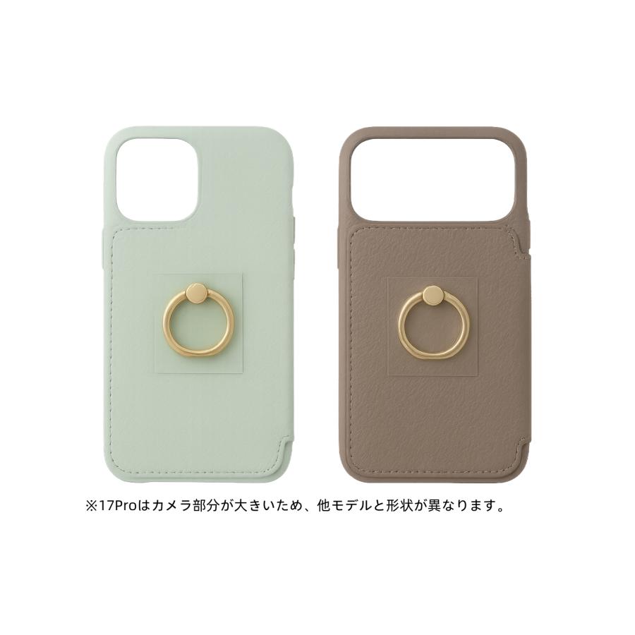 小馬チャーム付き カード収納 iPhoneケース 15/16/17対応 iPhone 17 ケース 5枚カード収納 多機種対応 15 滑り防止 14 カード