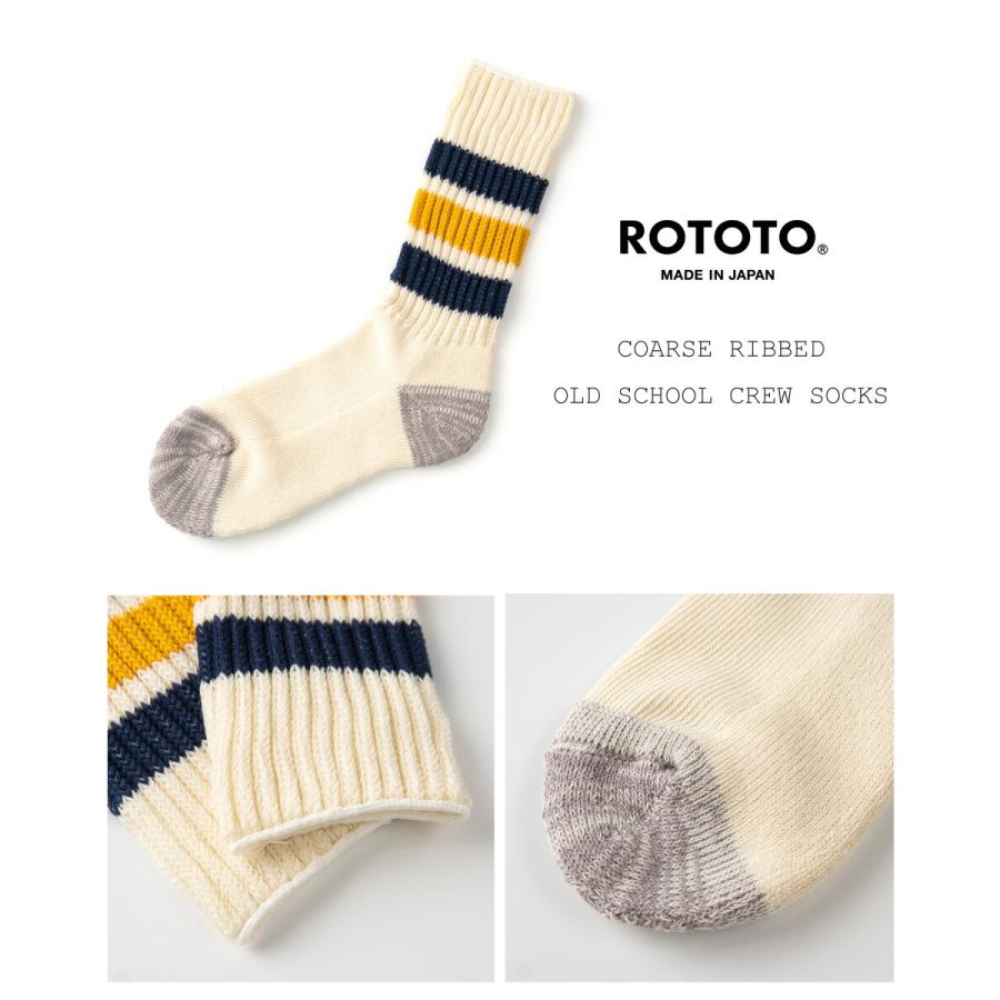 ROTOTO（ロトト） ソックス 靴下 コーズリブオールドスクールクルー