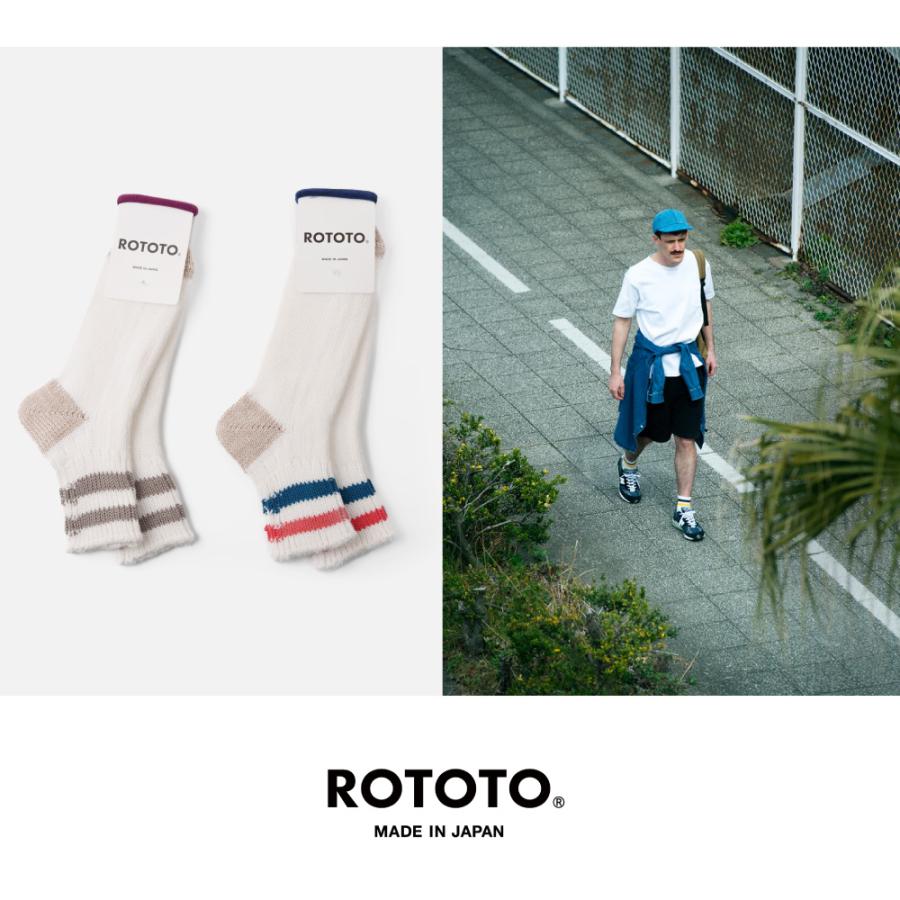 ROTOTO（ロトト） ソックス 靴下 オールドスクールリブアンクル