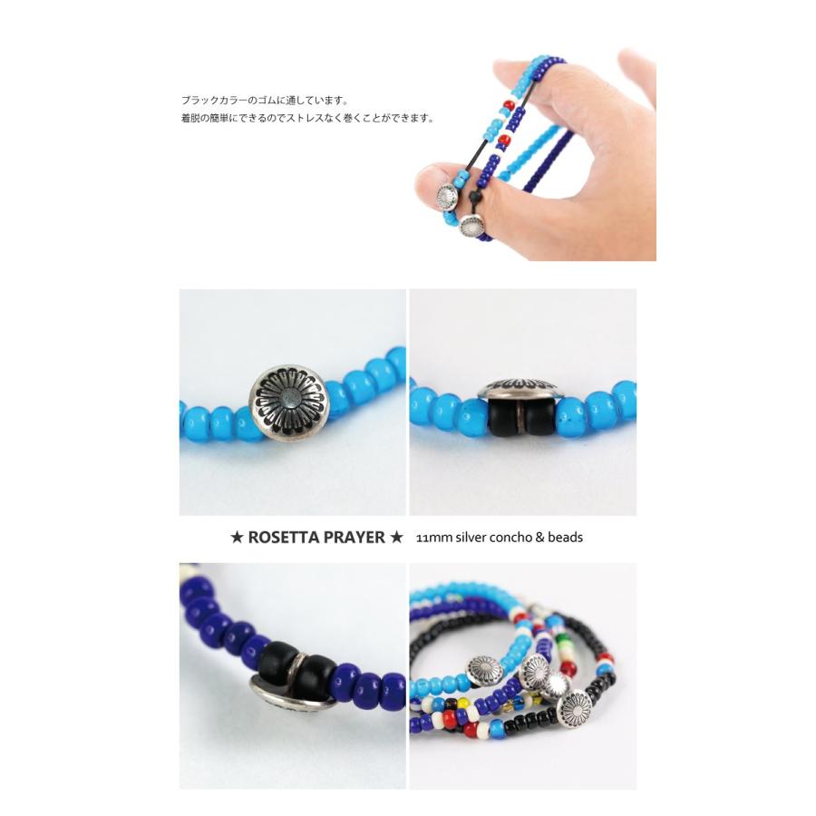 ROSETTA PRAYER ロゼッタプレア コンチョ＆ビーズ アンクレット