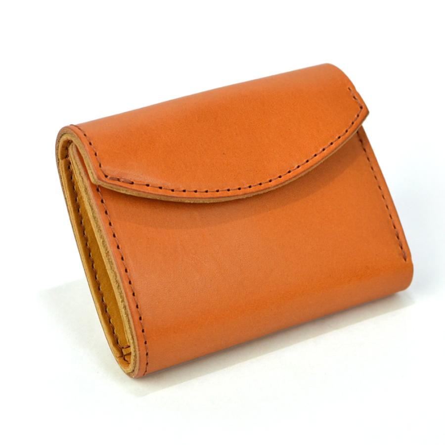 栃木レザー 三つ折り ミニウォレット メンズ レディース 本革 小さい