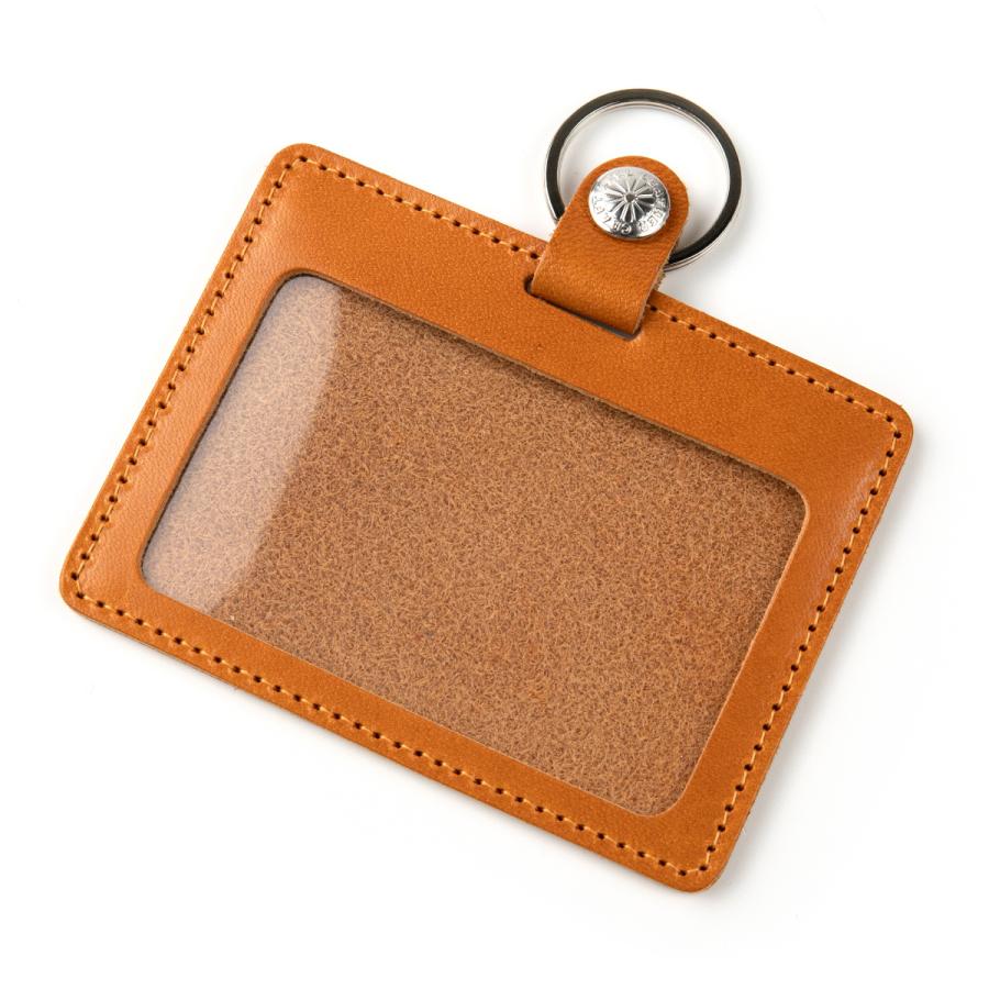 栃木レザー IDカード ホルダー IDカードケース 透明窓付き レディース