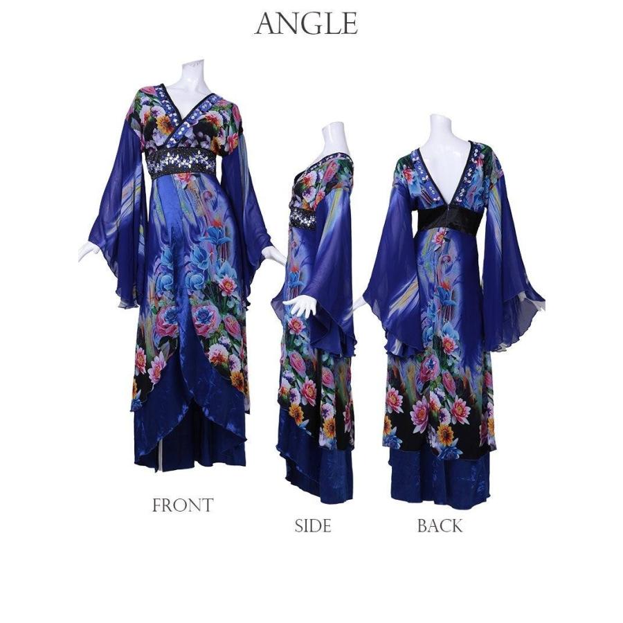 Ryuyu 花魁 コスプレ 衣装 和柄ドレス コンパニオン 衣装 着物 ドレス