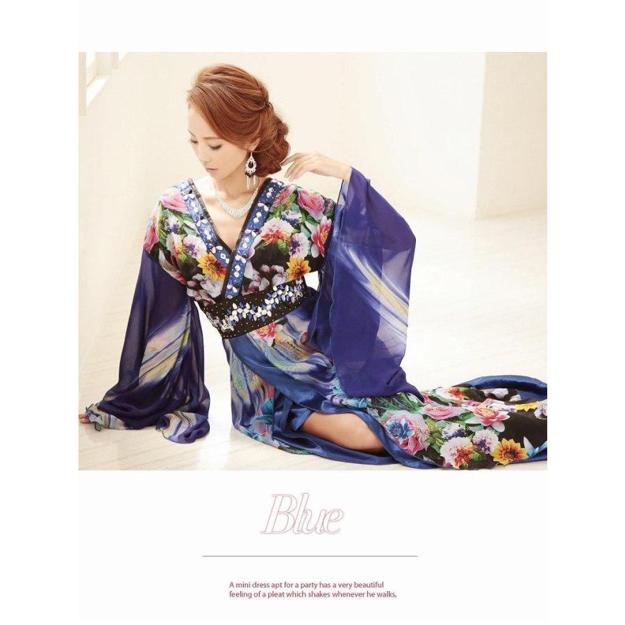 Ryuyu 花魁 コスプレ 衣装 和柄ドレス コンパニオン 衣装 着物 ドレス