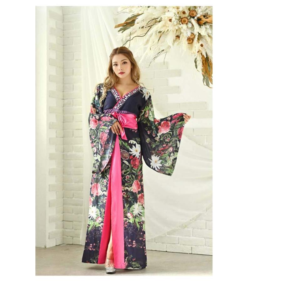 【美品】流遊 花魁 ドレス 和服 盛り帯 Ryuyu M コスプレ Ryuyu 花魁 コスプレ 衣装 和柄ドレス コンパニオン 衣装 着物 ドレス