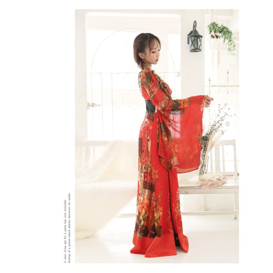 【美品】流遊 花魁 ドレス 和服 盛り帯 Ryuyu M コスプレ Ryuyu 花魁 コスプレ 衣装 和柄ドレス コンパニオン 衣装 着物 ドレス