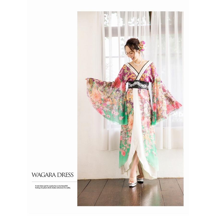 Ryuyu 花魁 コスプレ 衣装 和柄ドレス コンパニオン 着物 ドレス