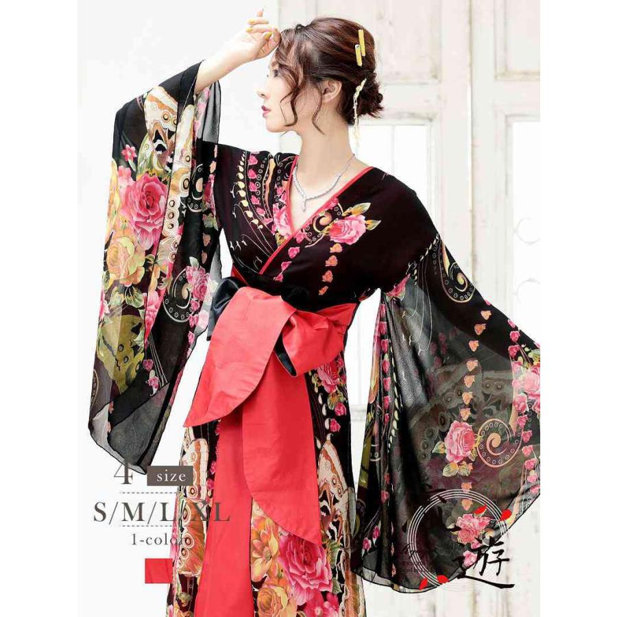 流遊 ryuyu 花魁 ドレス 和装 コスプレ L レッド 花魁 コスプレ 衣装