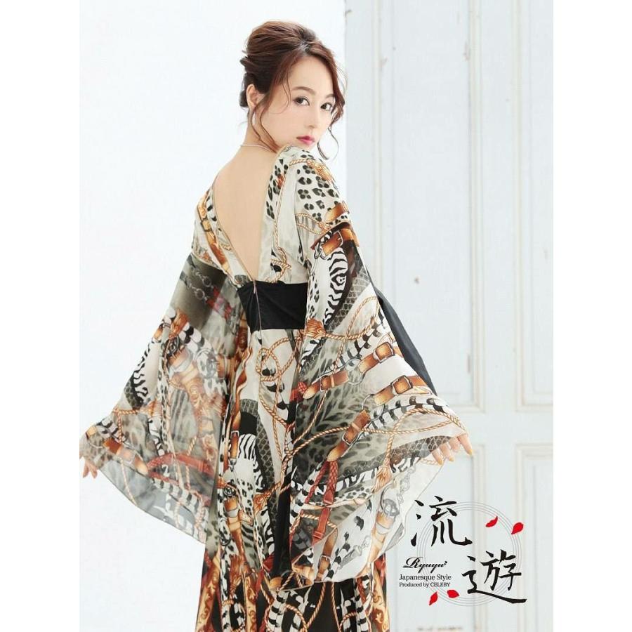 Ryuyu 花魁 コスプレ 衣装 和柄ドレス コンパニオン 着物 ドレス