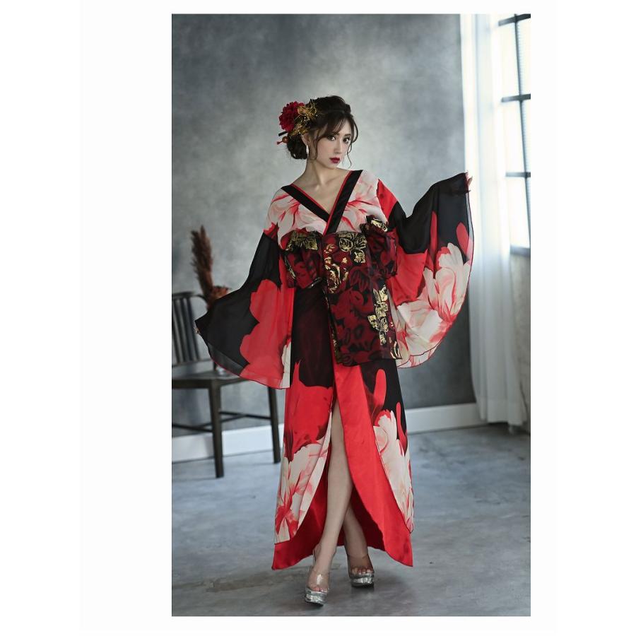 Ryuyu 花魁 コスプレ 衣装 和柄ドレス コンパニオン 衣装 着物 ドレス
