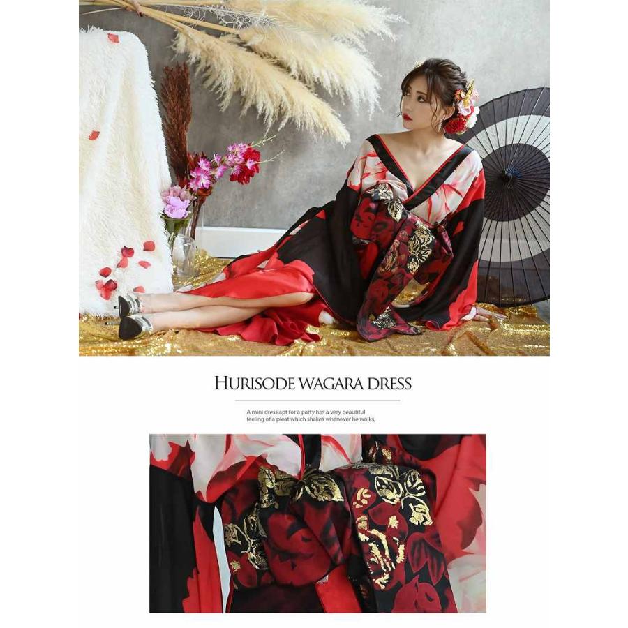 Ryuyu 花魁 コスプレ 衣装 和柄ドレス コンパニオン 衣装 着物 ドレス