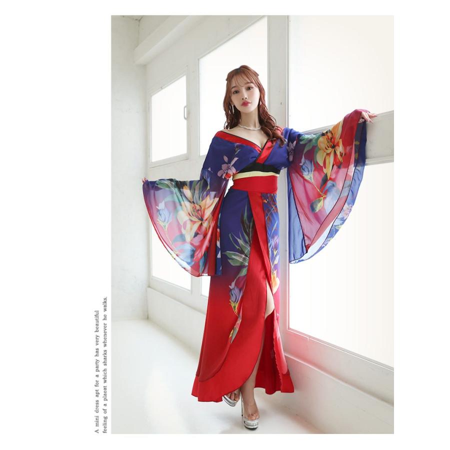 Ryuyu 花魁 コスプレ 衣装 和柄ドレス コンパニオン 衣装 着物 ドレス