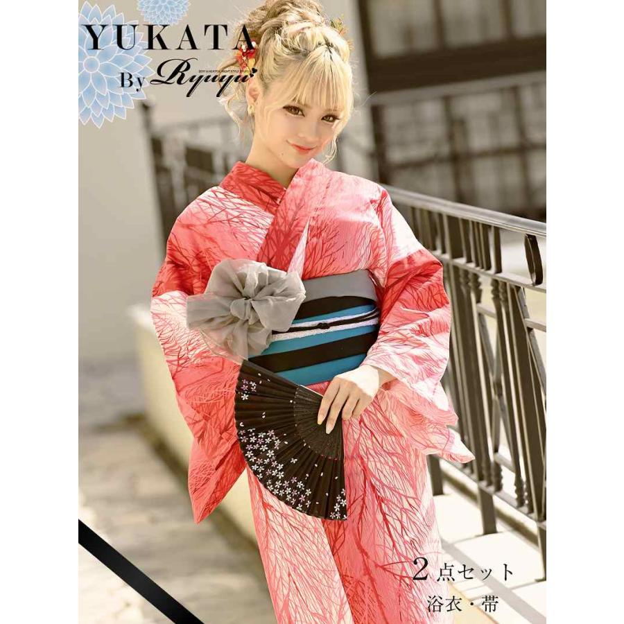 浴衣 セット レディース ゆかた 帯 下駄 キャバ Ryuyu グラデーション 松 個性的 古典柄 Belsiaヤフー店 通販 Yahoo ショッピング
