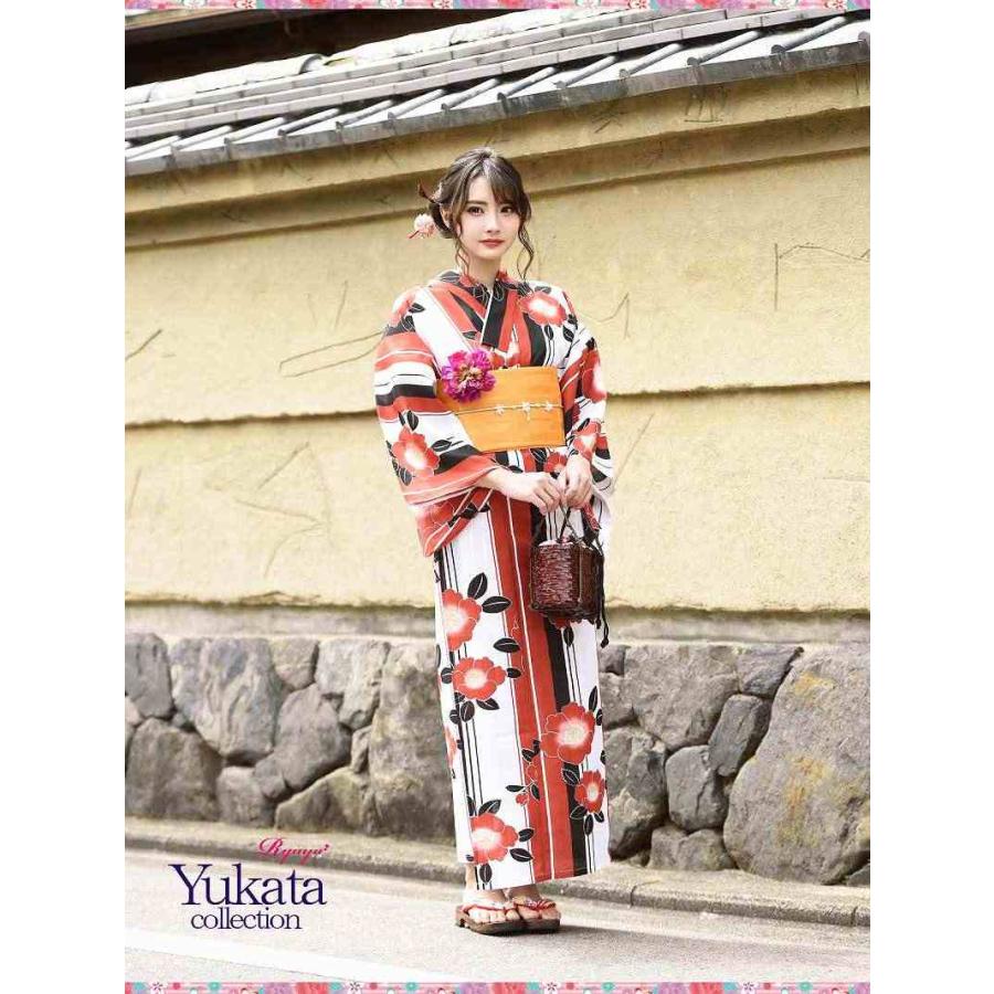Ryuyu 浴衣3点セット 浴衣・帯・下駄 浴衣 セット レディース ゆかた