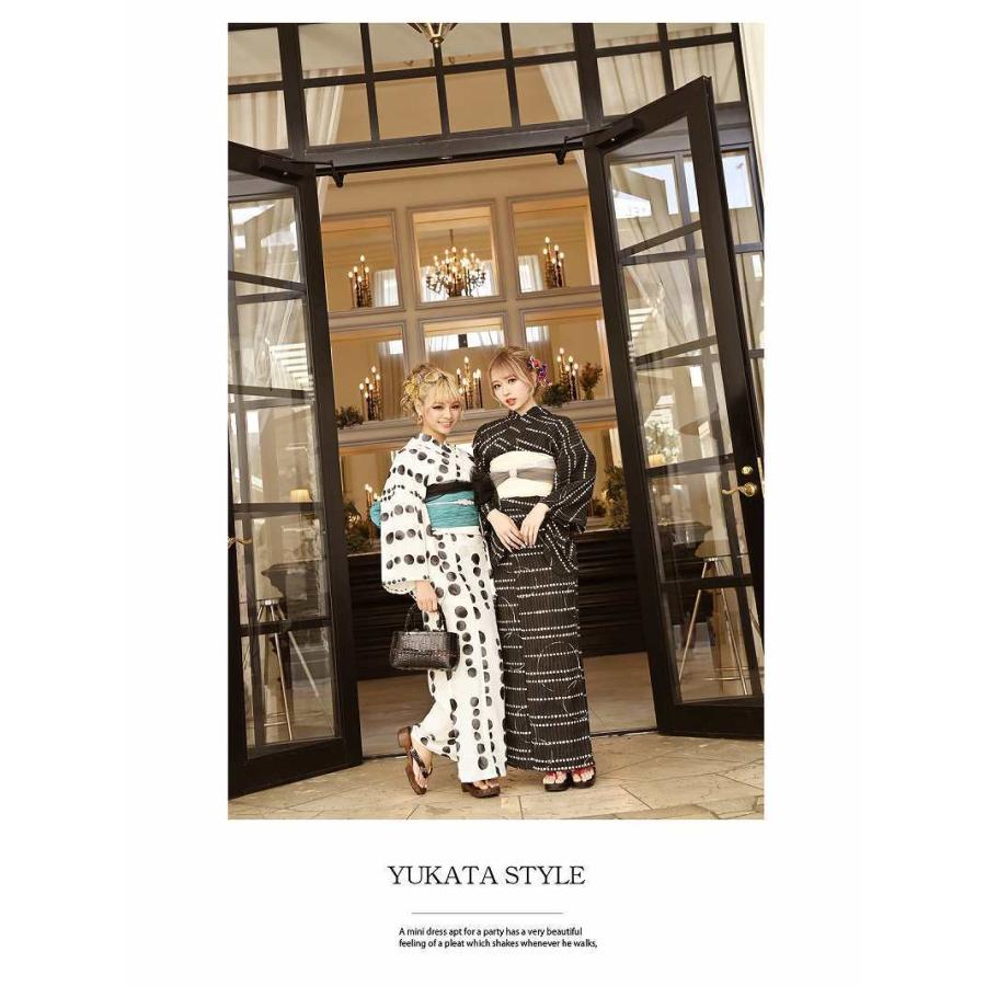 浴衣 セット レディース ゆかた 帯 下駄 キャバ Ryuyu 黒 古典柄