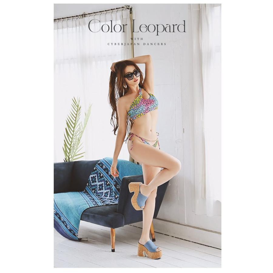 SALE 水着 ビキニ レディース Ryuyu ヒョウ柄 ネオンカラー